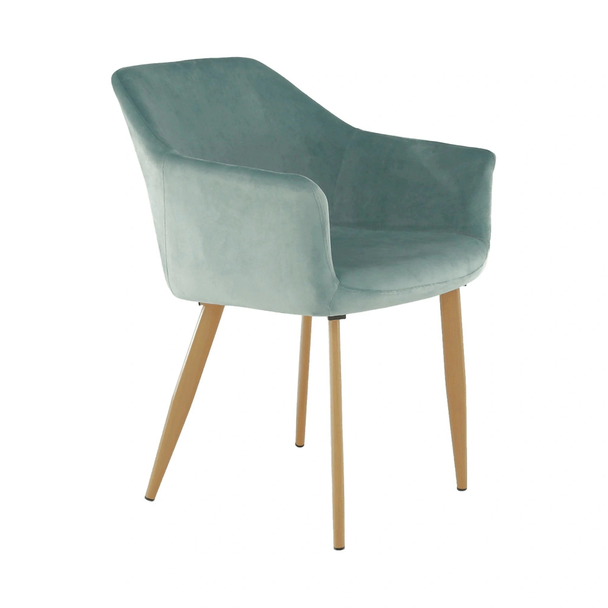 Scaun ODOVEL, menta/fag, tesatura/metal, 56x63x82 cm