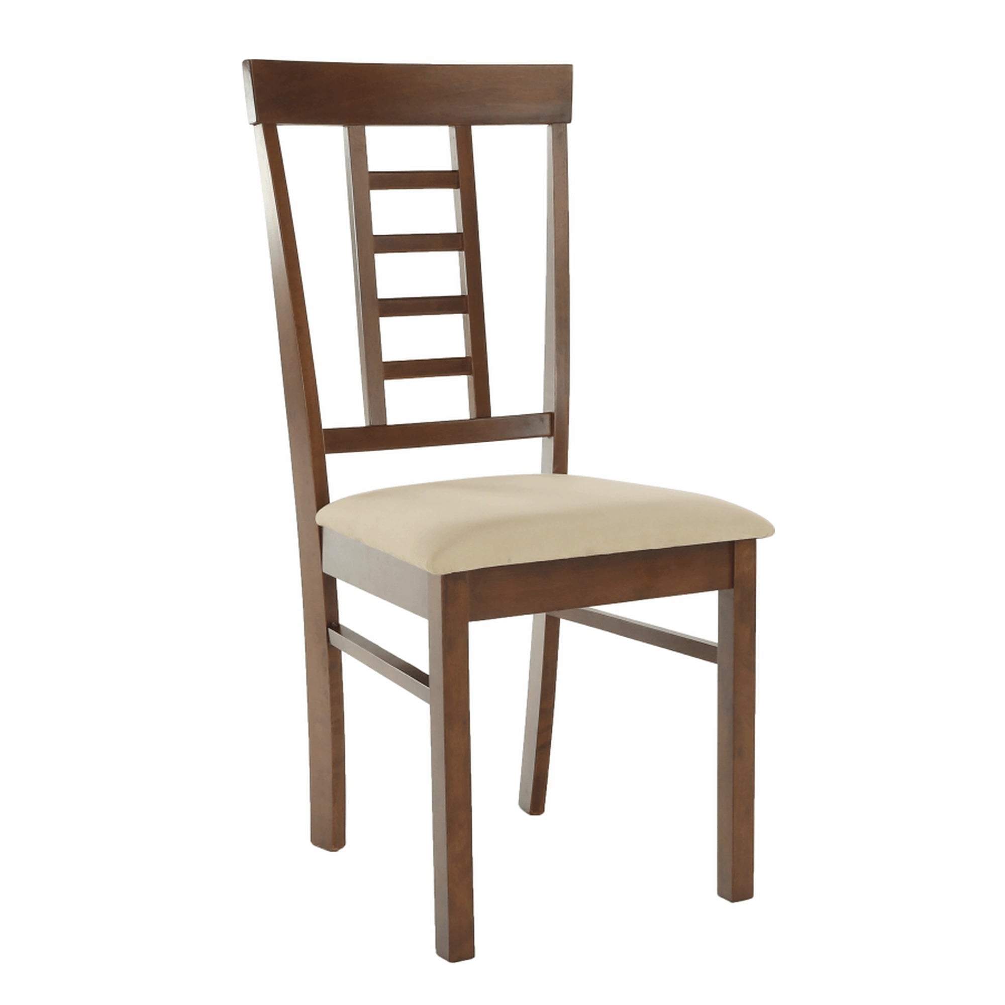 Scaun OLEG NEW, bej/nuc, tesatura/lemn, 45x48x95 cm