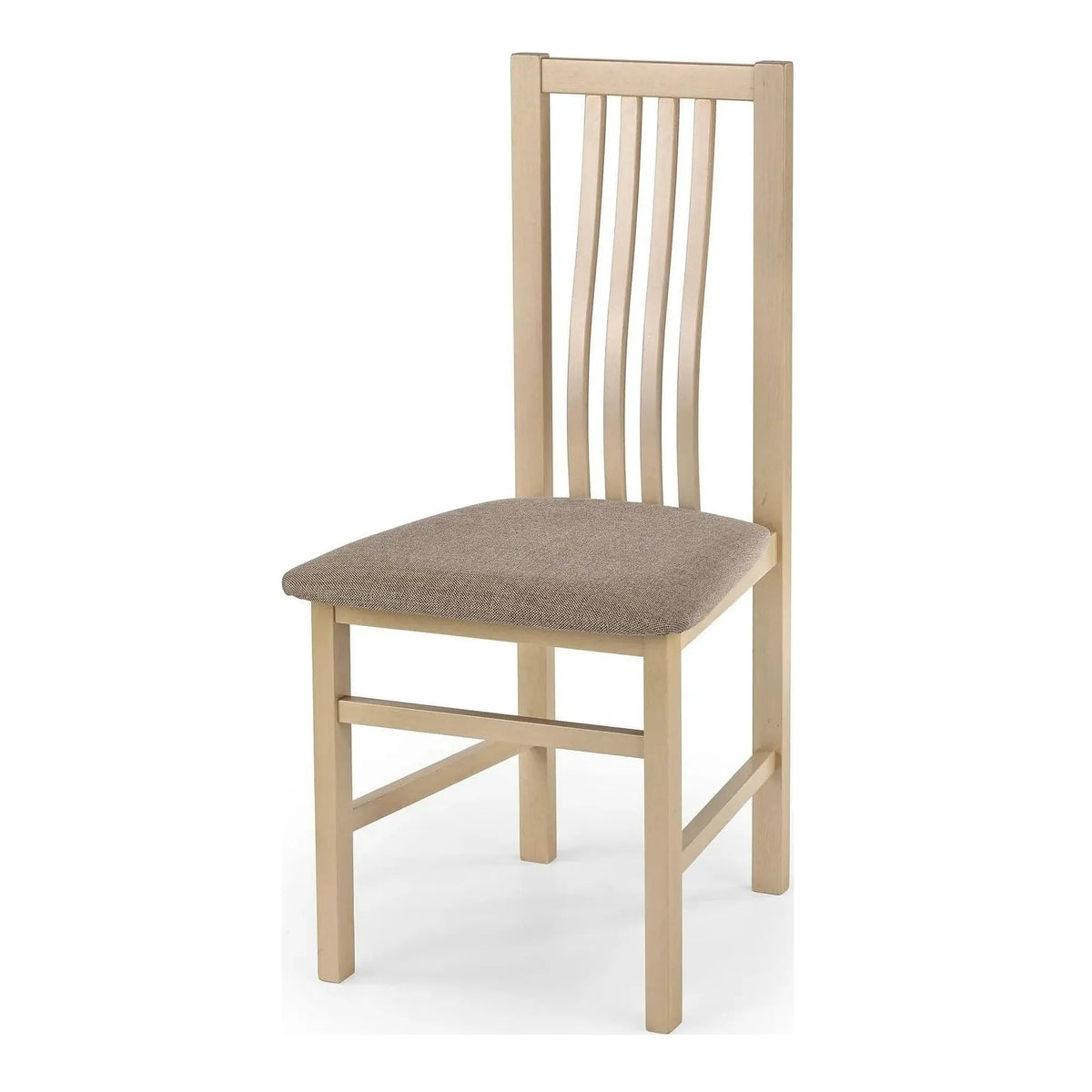 Scaun PAWEL, gri/stejar sonoma, stofa clasica/lemn de fag, 46X48X94 CM