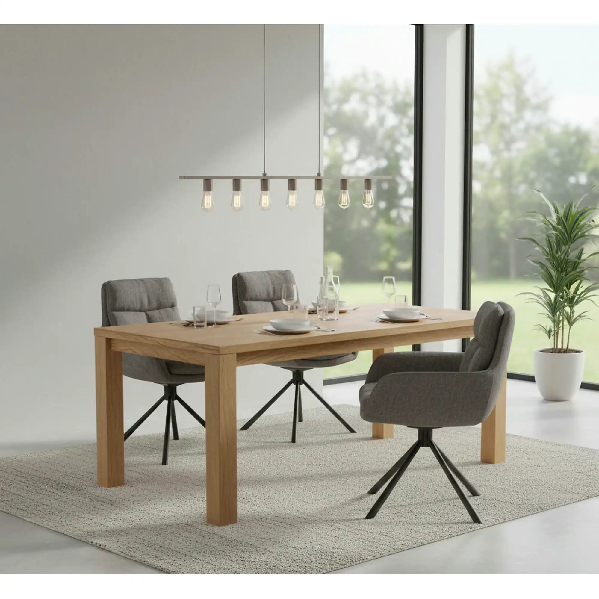Scaun pentru living K495, gri/negru, stofa clasica/metal, rotativ, 60x65x87 cm