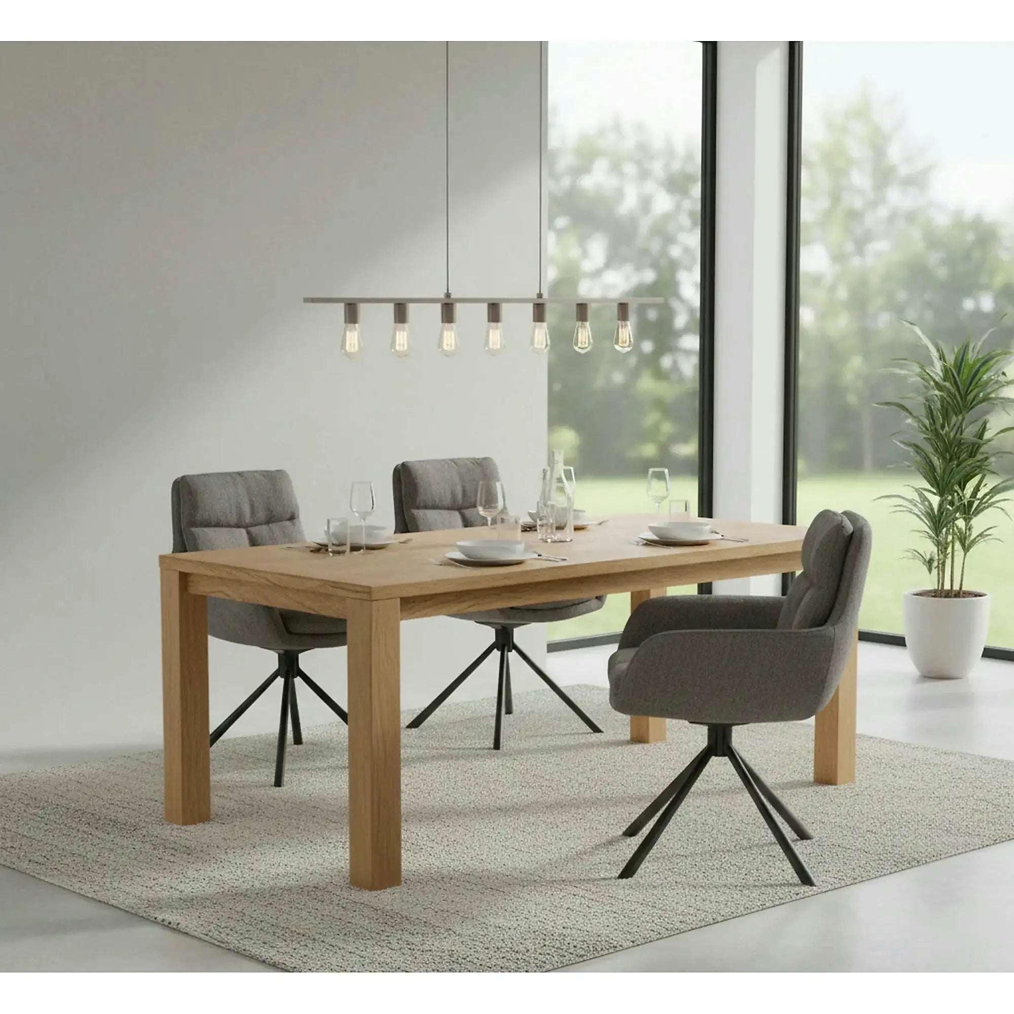 Scaun pentru living K495, gri/negru, stofa clasica/metal, rotativ, 60x65x87 cm