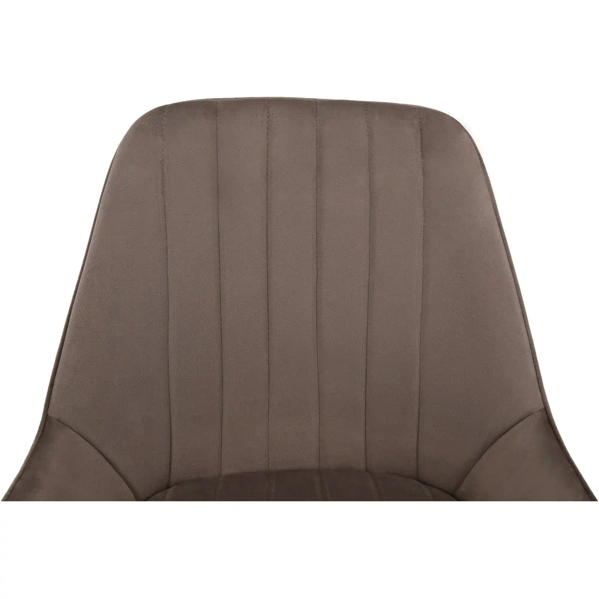 Scaun PERLIA, grej/auriu, metal/stofa catifelata, 56x62x89 cm