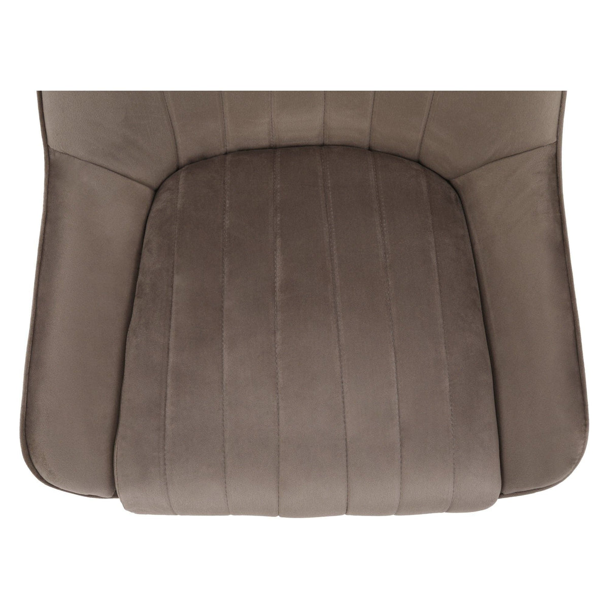 Scaun PERLIA, grej/auriu, metal/stofa catifelata, 56x62x89 cm