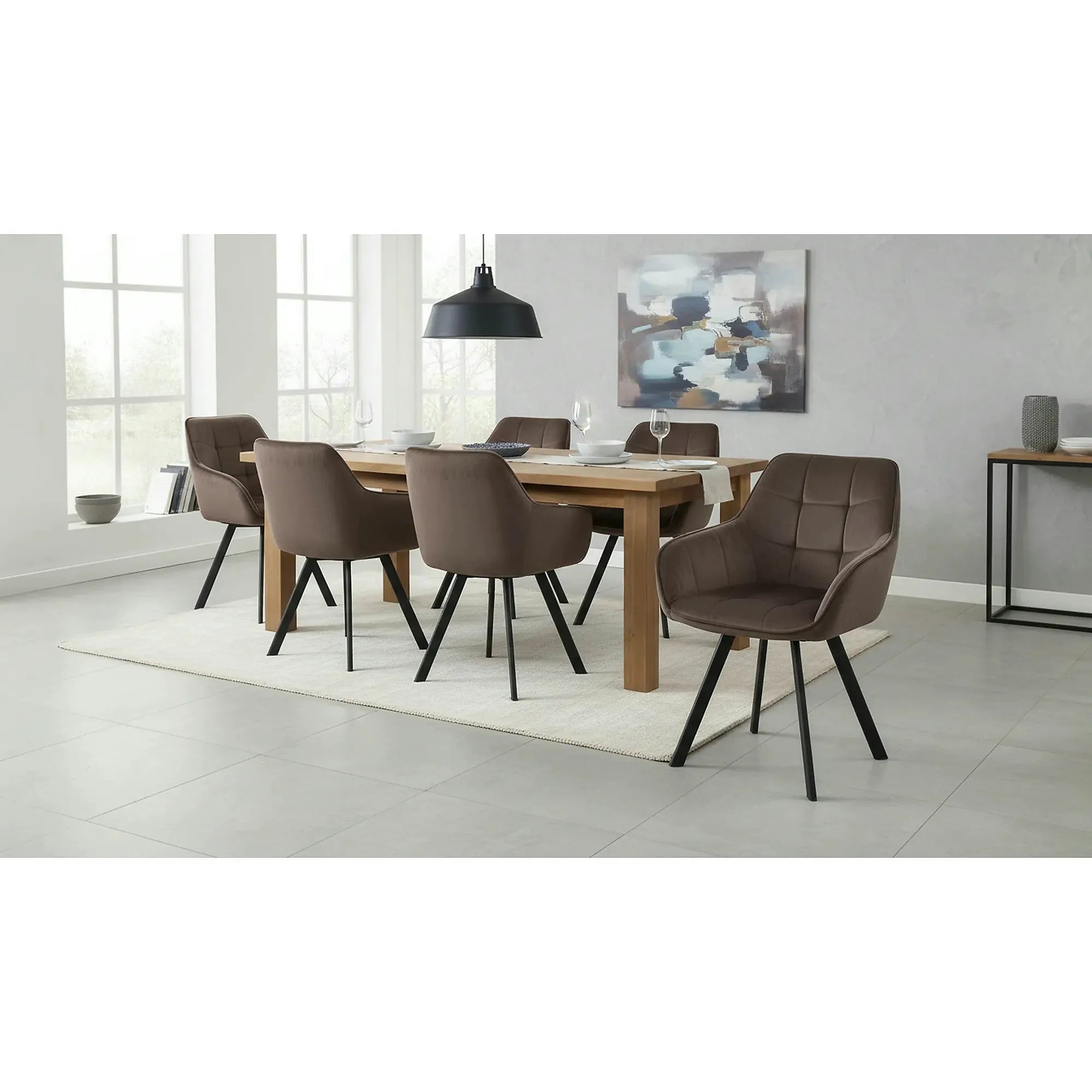 Scaun PETIN, stofa catifelata gri - Bluvel 38, 59x62x85 cm