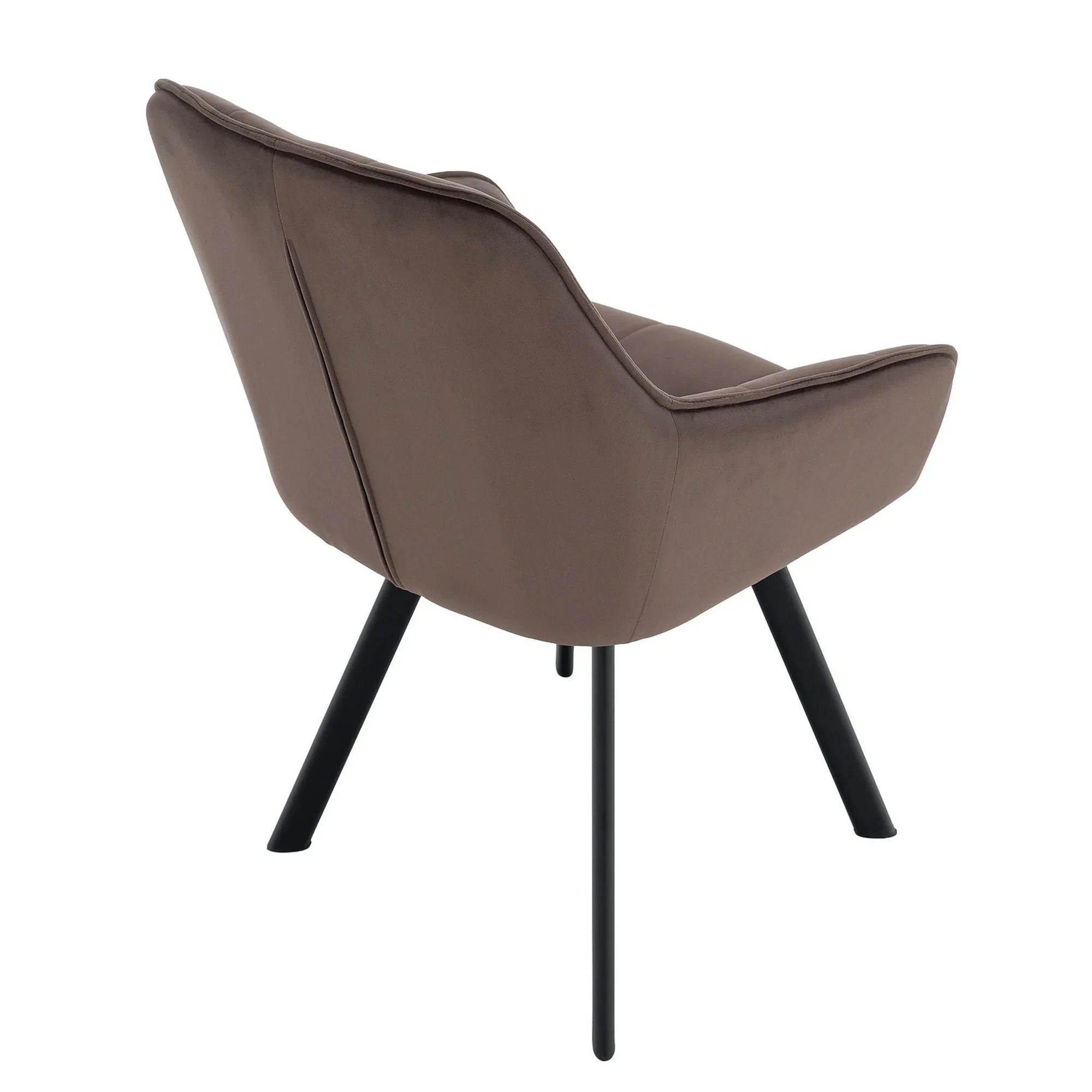 Scaun PETIN, stofa catifelata gri - Bluvel 38, 59x62x85 cm