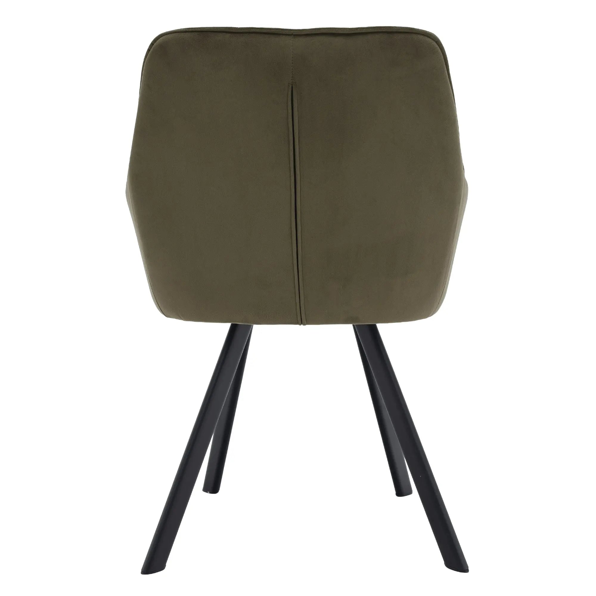 Scaun PETIN, stofa catifelata verde - Bluvel 77, 59x62x85 cm