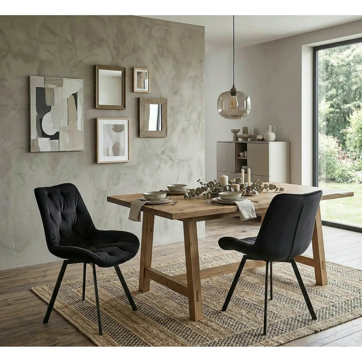 Scaun pivotant K519, negru, stofa catifelata/metal, 54x63x86 cm