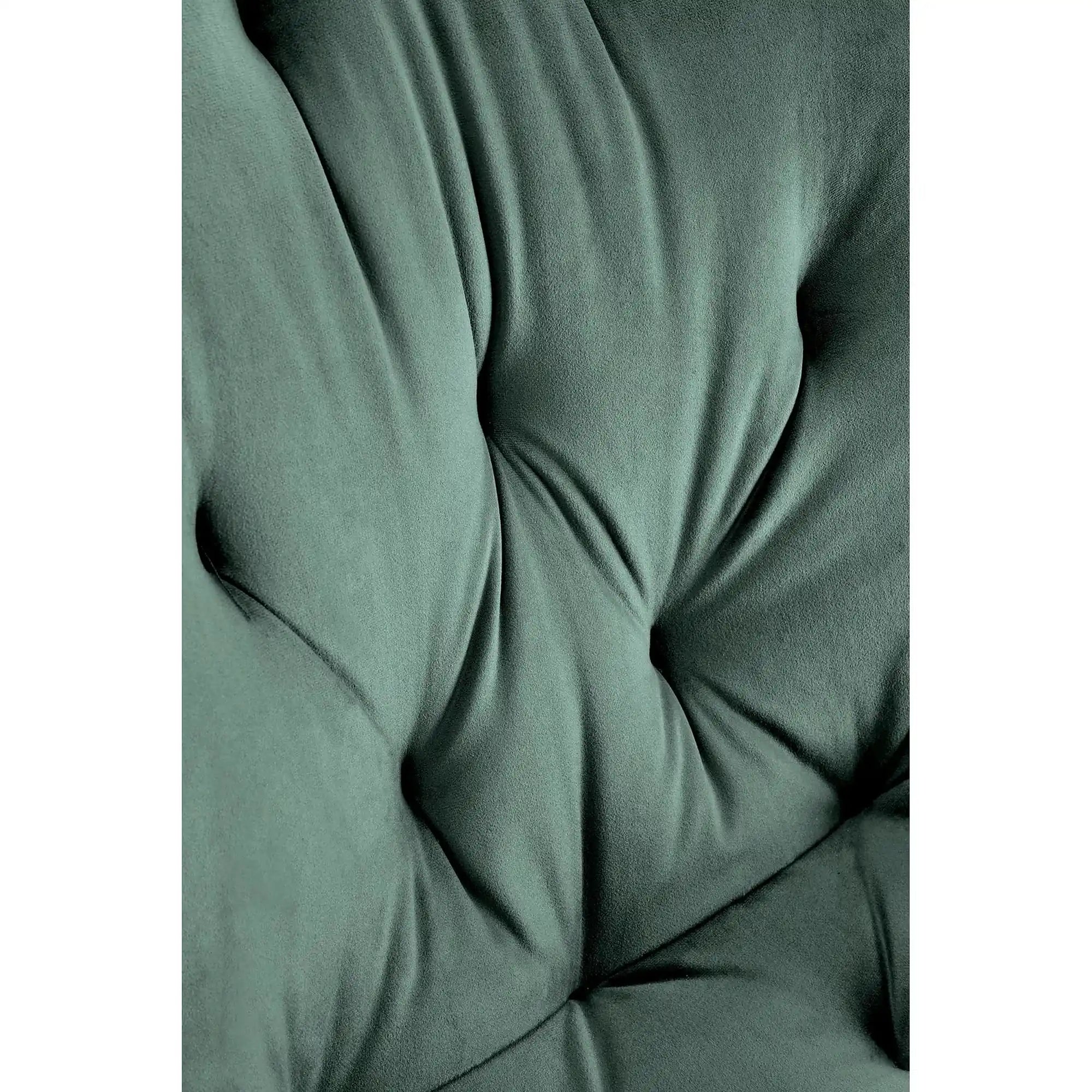 Scaun pivotant K519, verde inchis, stofa catifelata/metal, 54x63x86 cm