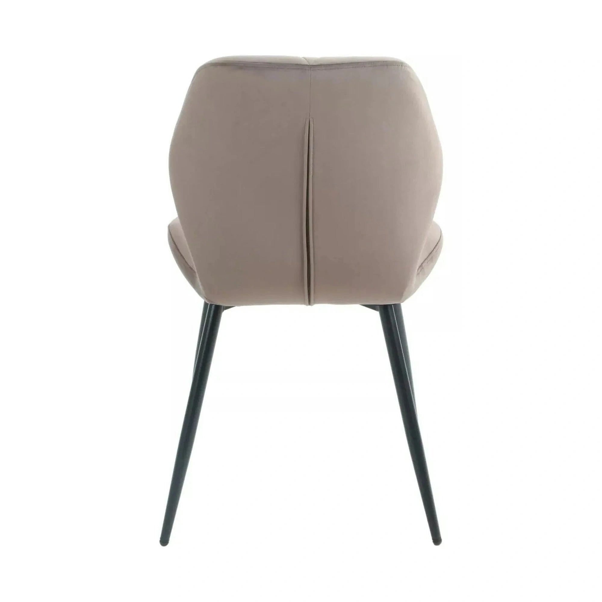 Scaun RICK, cappuccino - Bluvel 38, stofa catifelata/metal, 48x56x86 cm