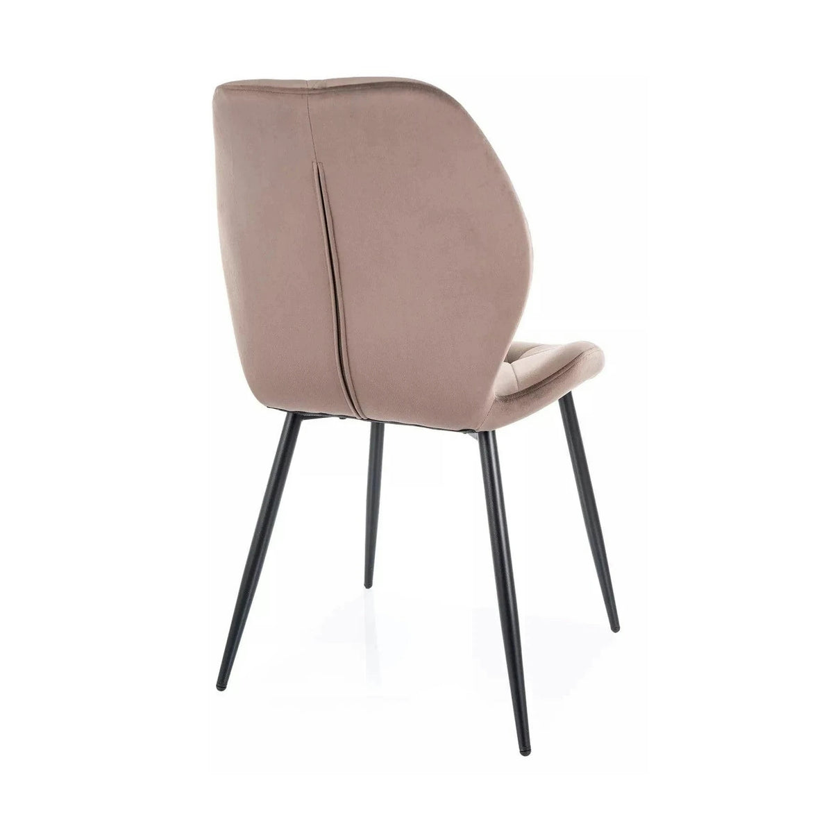 Scaun RICK, cappuccino - Bluvel 38, stofa catifelata/metal, 48x56x86 cm