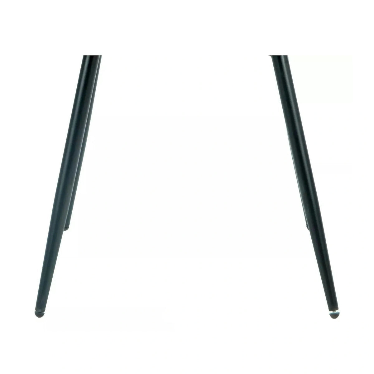 Scaun RICK, negru - Bluvel 19, stofa catifelata/metal, 48x56x86 cm