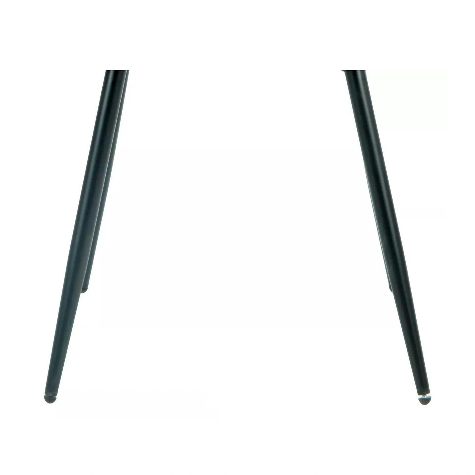 Scaun RICK, negru - Bluvel 19, stofa catifelata/metal, 48x56x86 cm