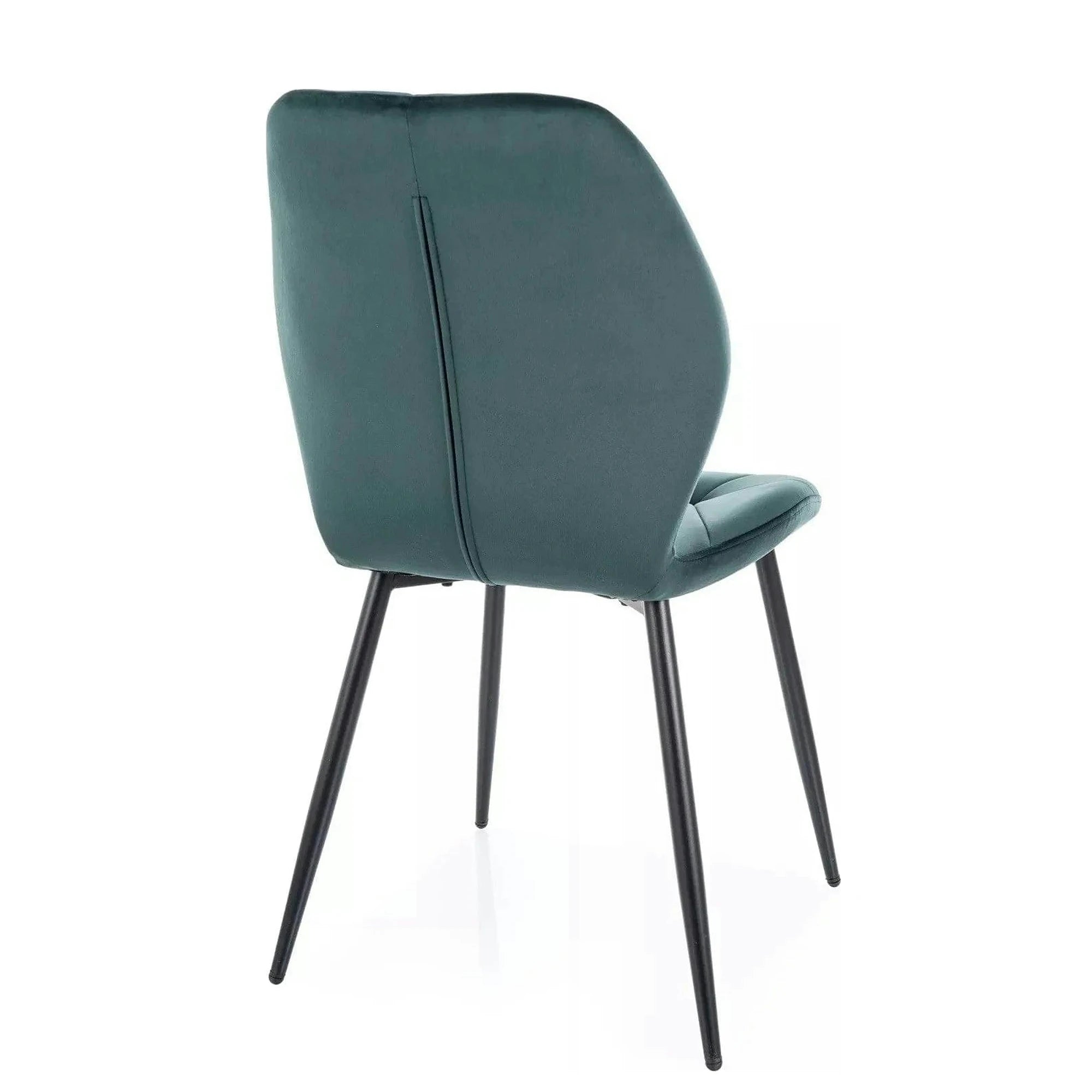 Scaun RICK, verde inchis - Bluvel 78, stofa catifelata/metal, 48x41x86 cm