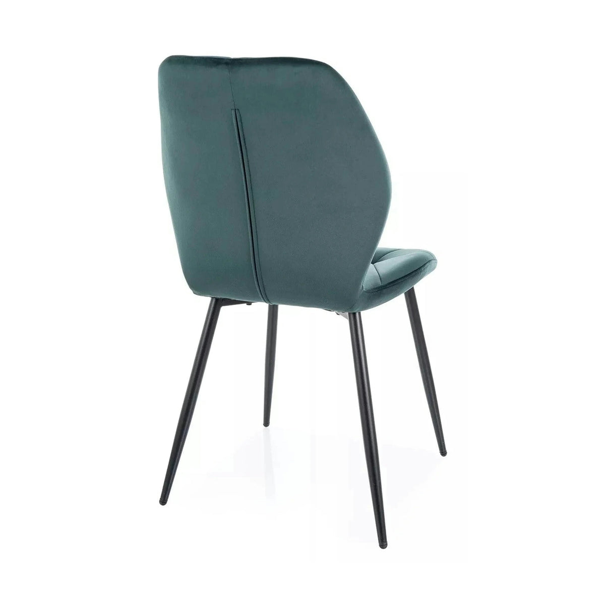 Scaun RICK, verde inchis - Bluvel 78, stofa catifelata/metal, 48x41x86 cm