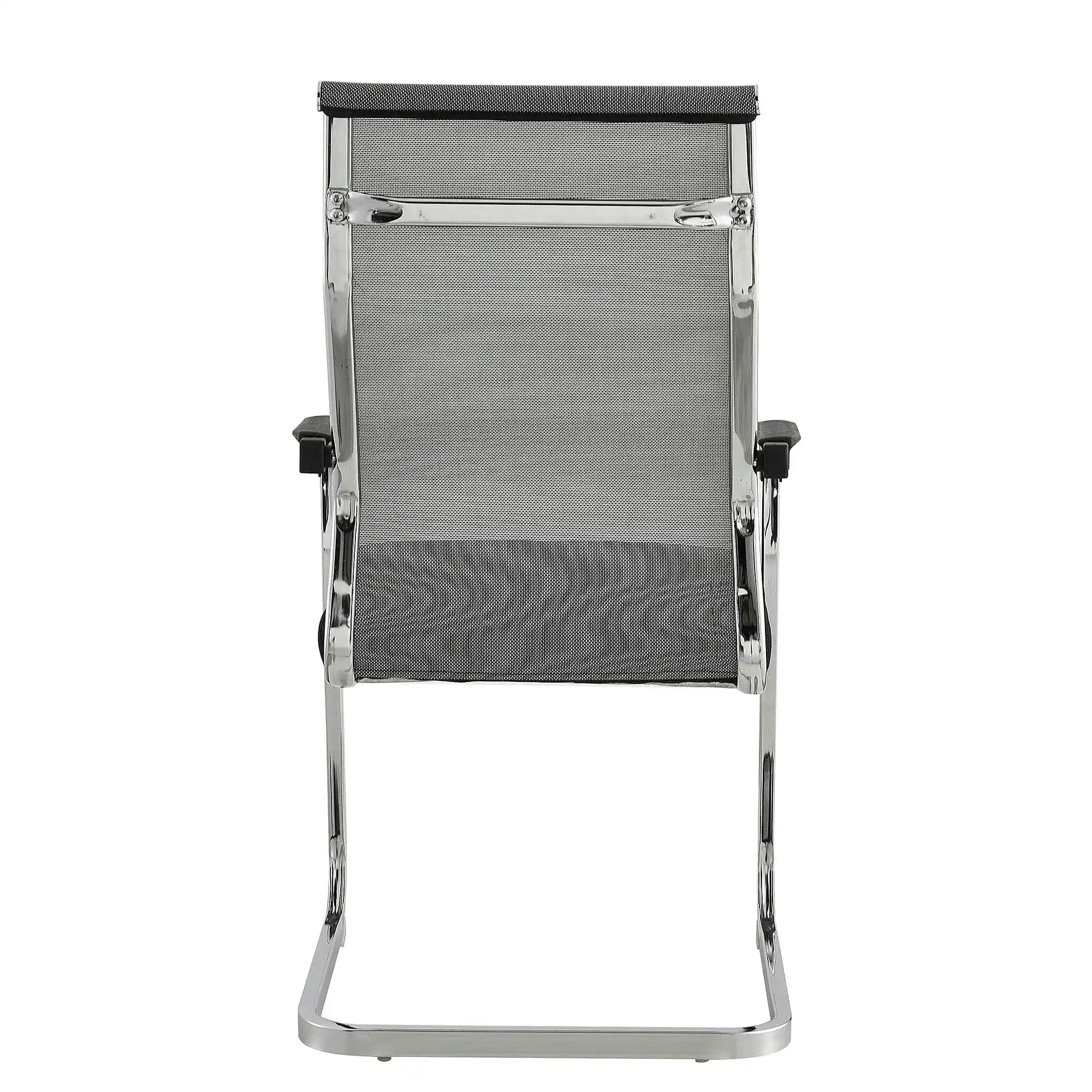 Scaun RIMALA NEW, gri/negru, plasa/metal, 56.5x64x101 cm