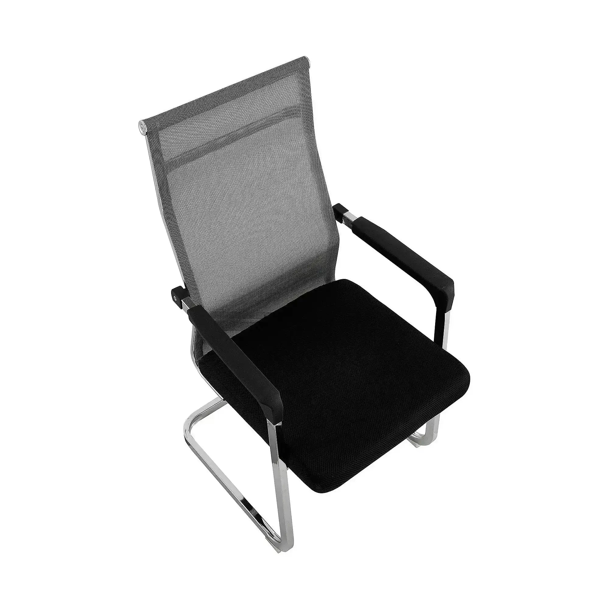 Scaun RIMALA NEW, gri/negru, plasa/metal, 56.5x64x101 cm