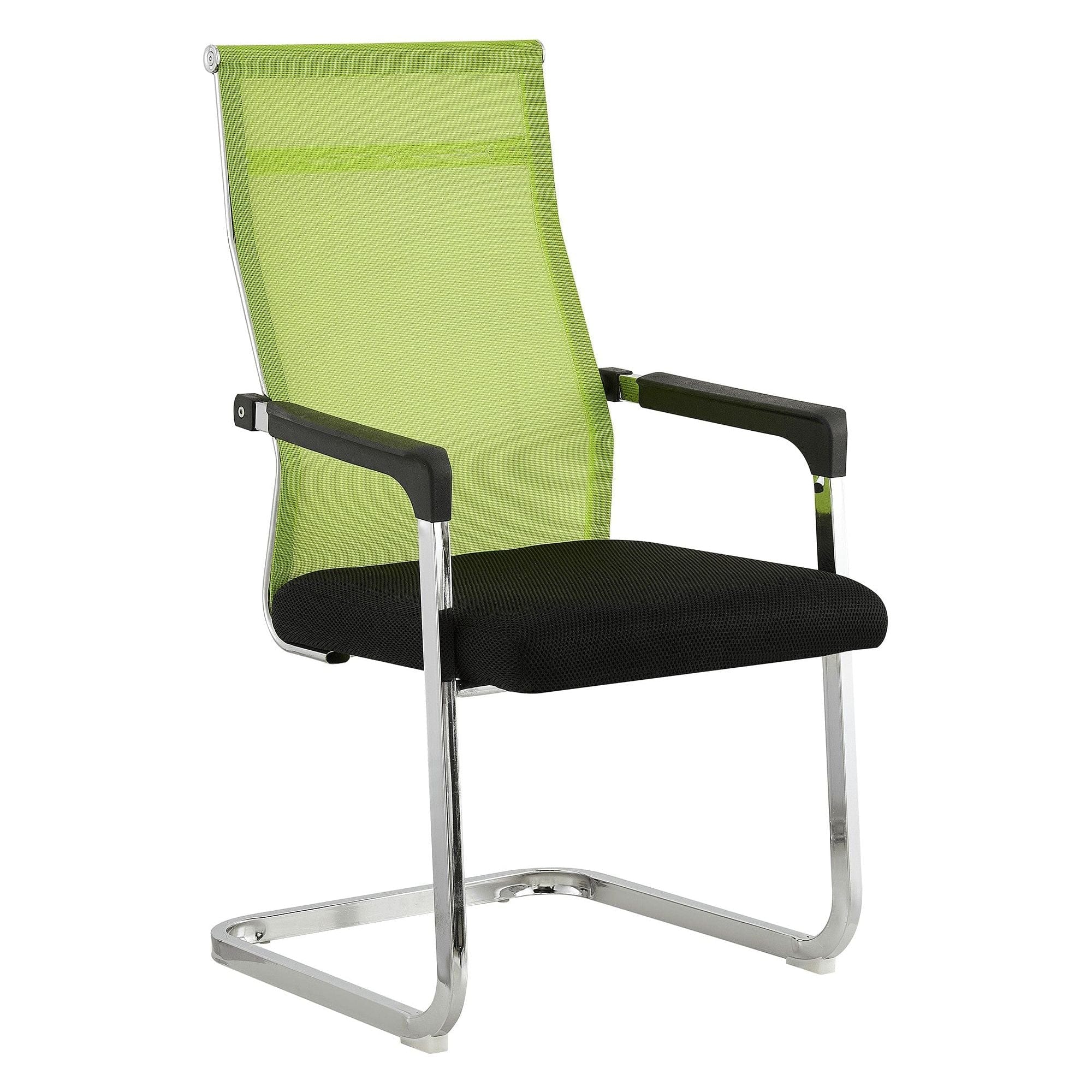 Scaun RIMALA NEW, verde/negru, plasa/metal, 57x64x101 cm