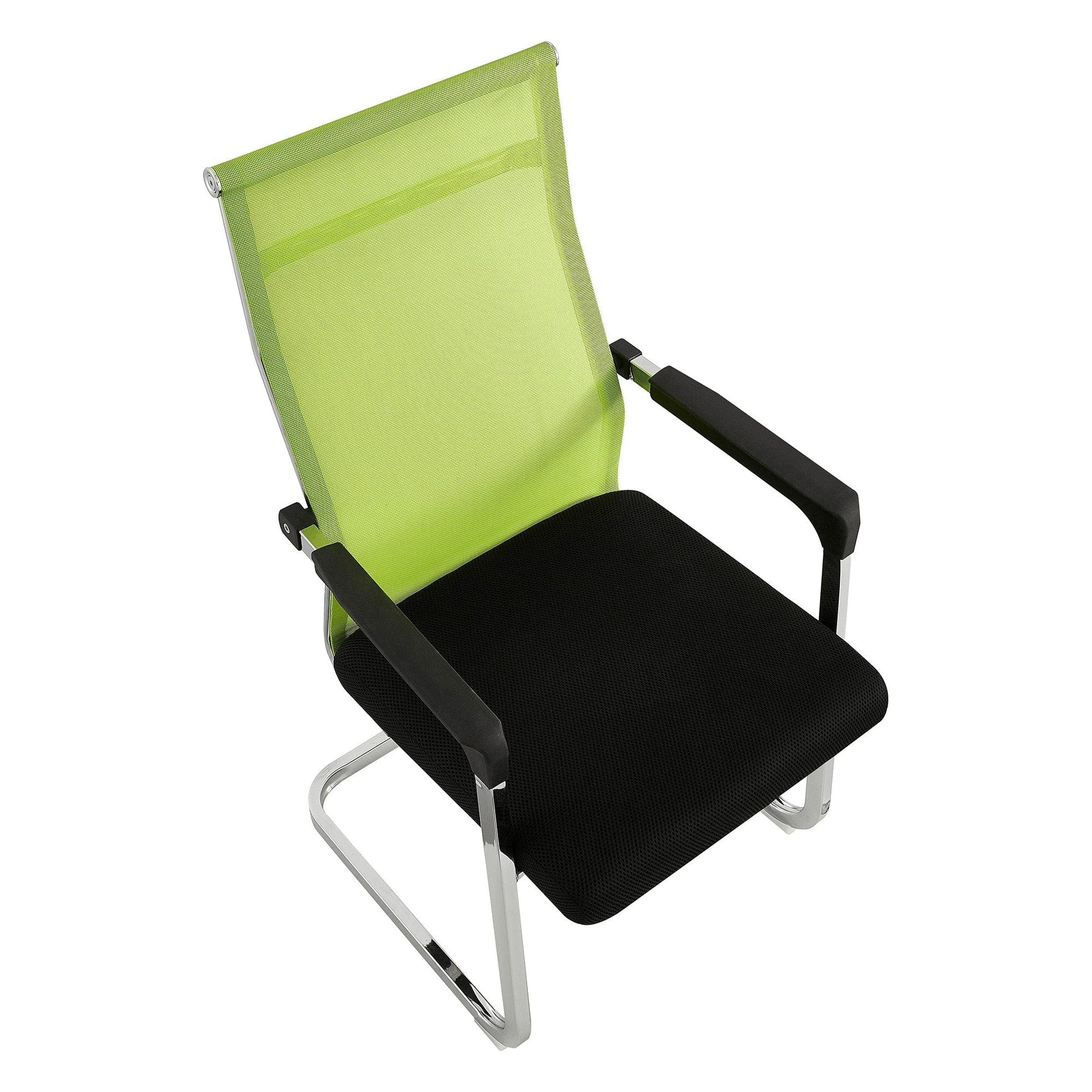 Scaun RIMALA NEW, verde/negru, plasa/metal, 57x64x101 cm