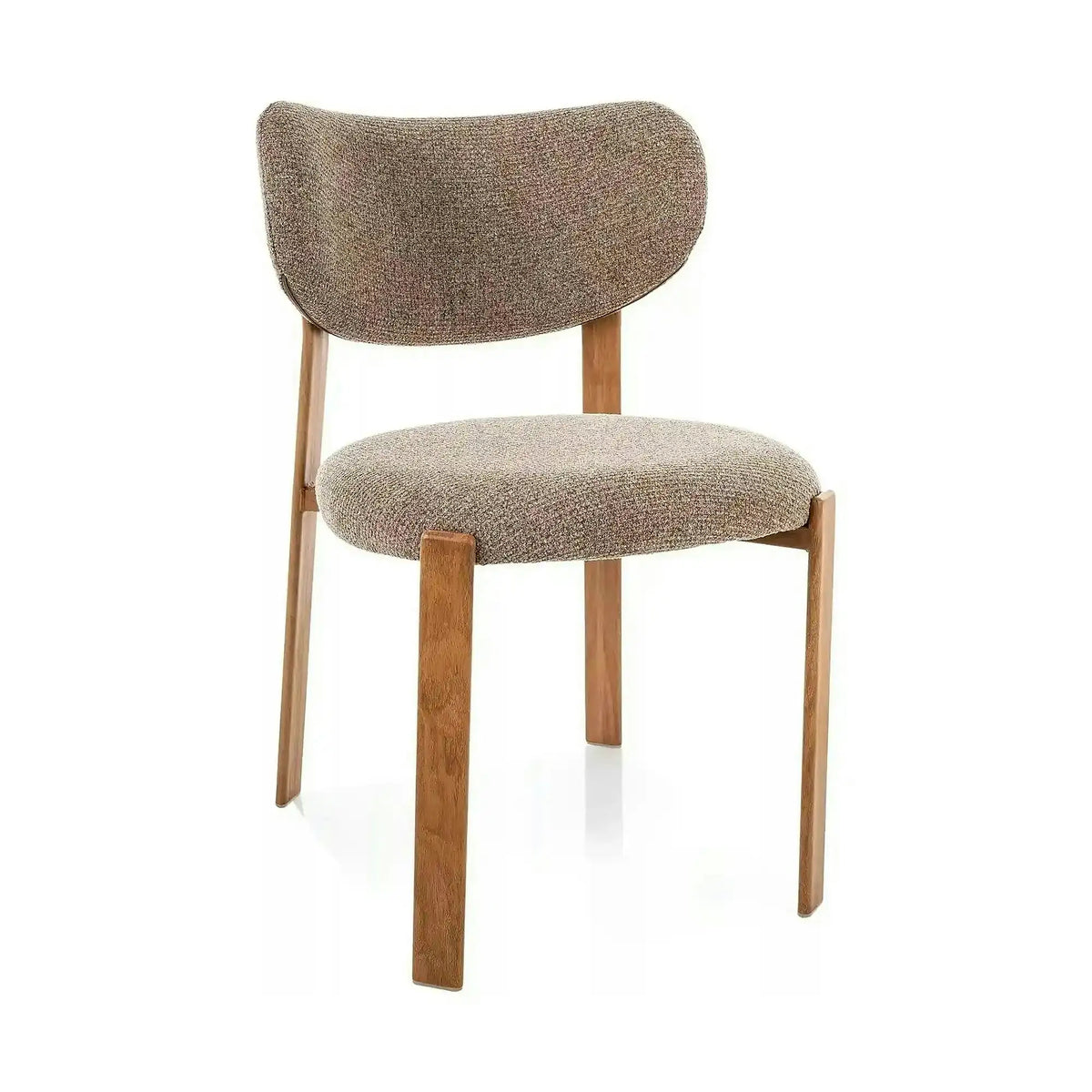 Scaun RIN D, cappuccino/stejar, stofă/metal, 51x50x79 cm