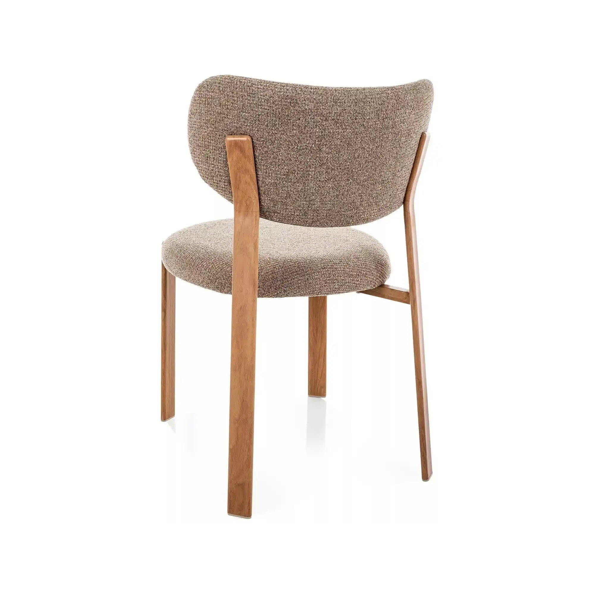 Scaun RIN D, cappuccino/stejar, stofă/metal, 51x50x79 cm