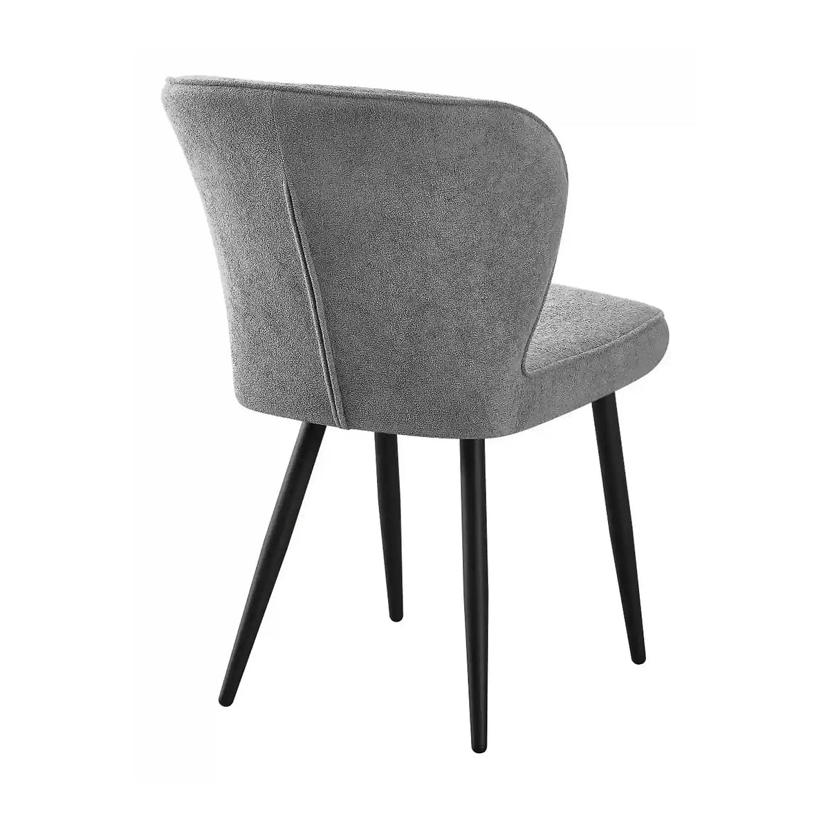Scaun RIO 2, gri deschis/negru, stofa buclata/metal, 64x51x84 cm
