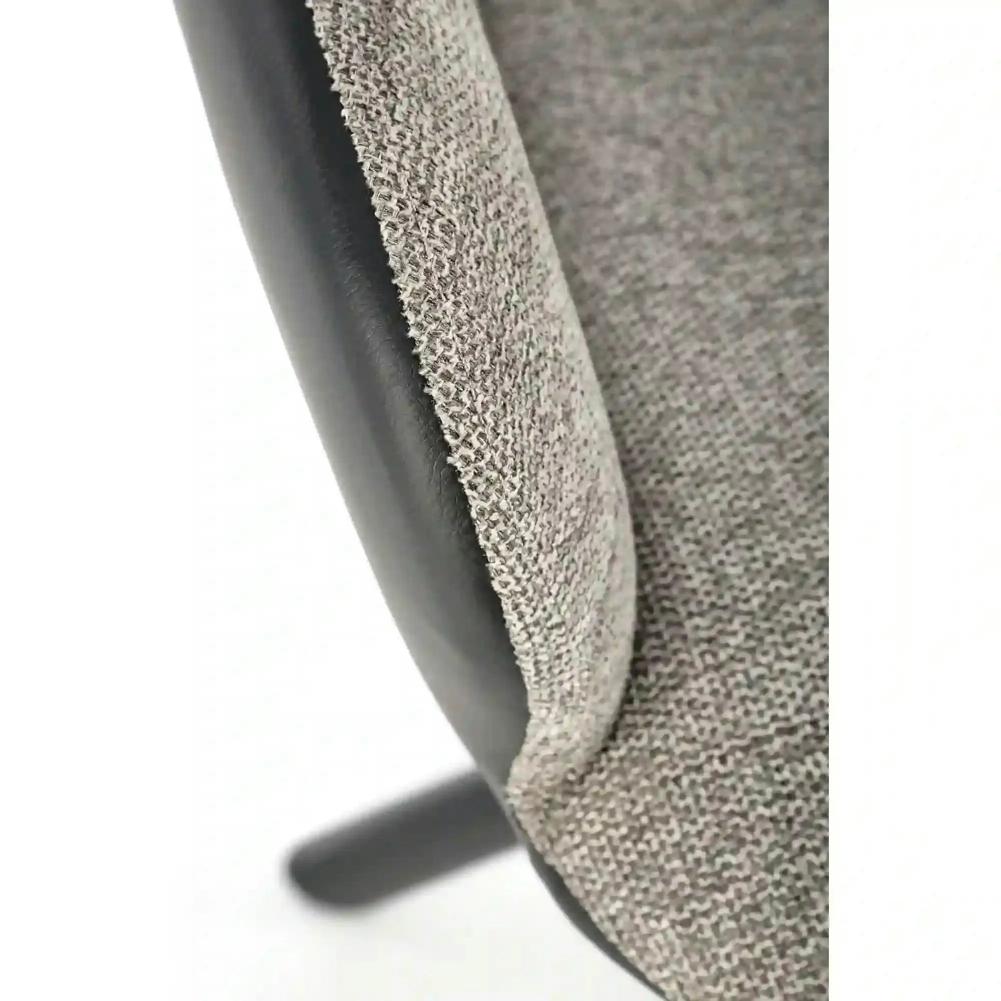 Scaun rotativ K494, gri/negru, stofa/piele ecologica, 57X59X85 cm