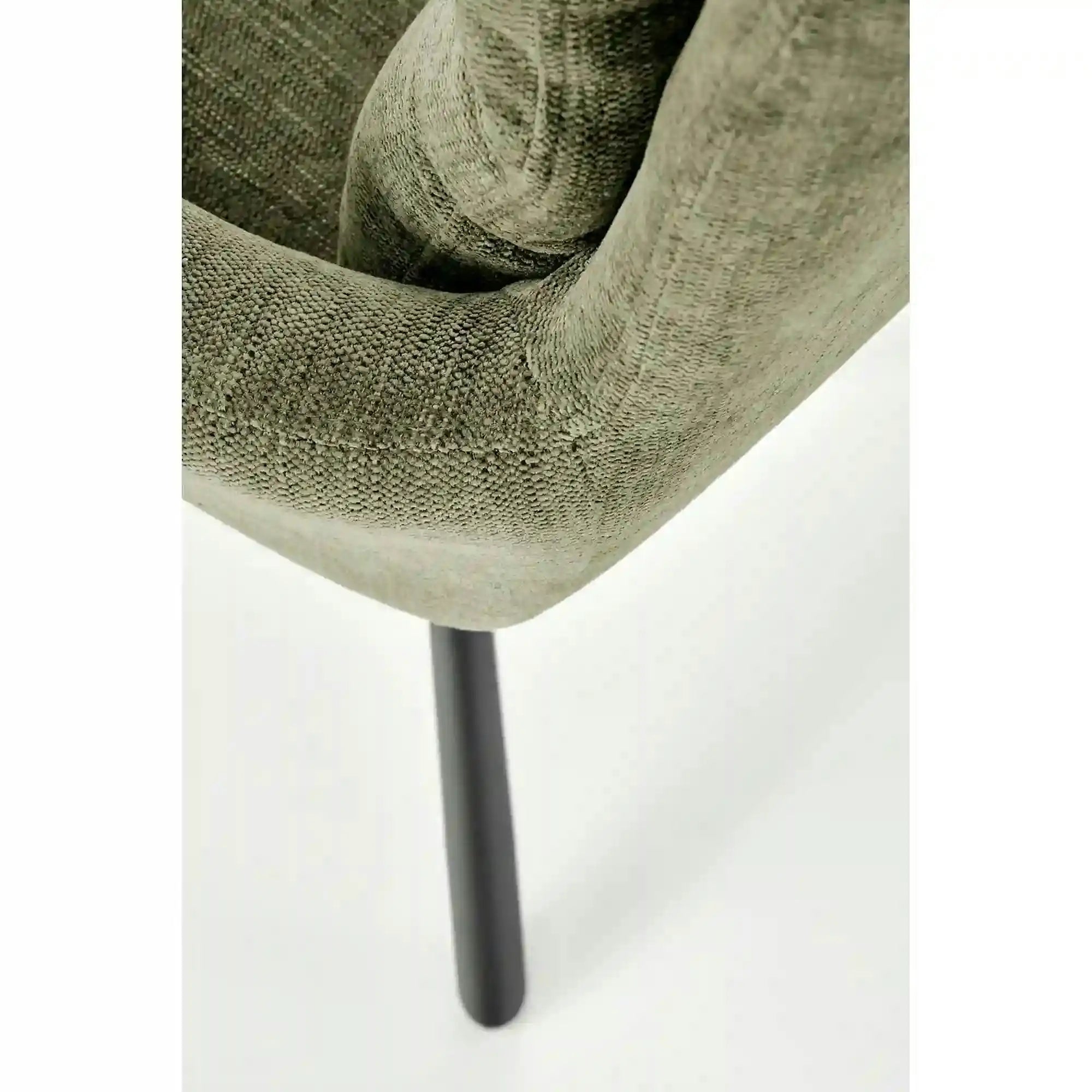 Scaun rotativ K495, verde/negru, stofa clasica/metal, 60x65x87 cm