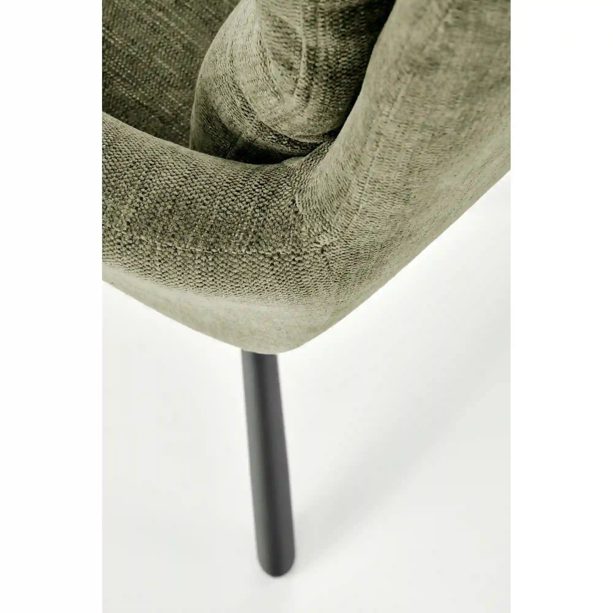 Scaun rotativ K495, verde/negru, stofa clasica/metal, 60x65x87 cm