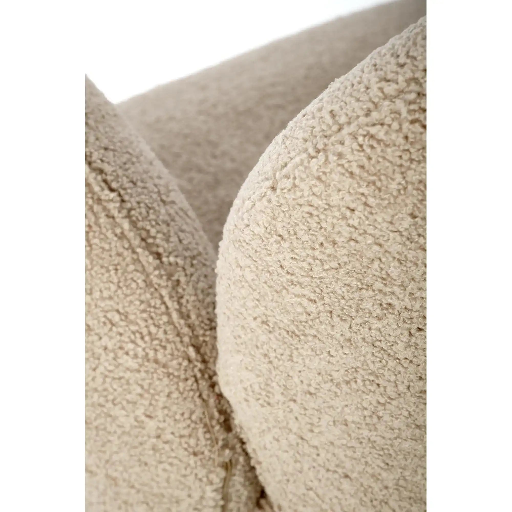 Scaun rotativ K498, cappuccino/negru, stofa buclata/metal, 64x63x90 cm