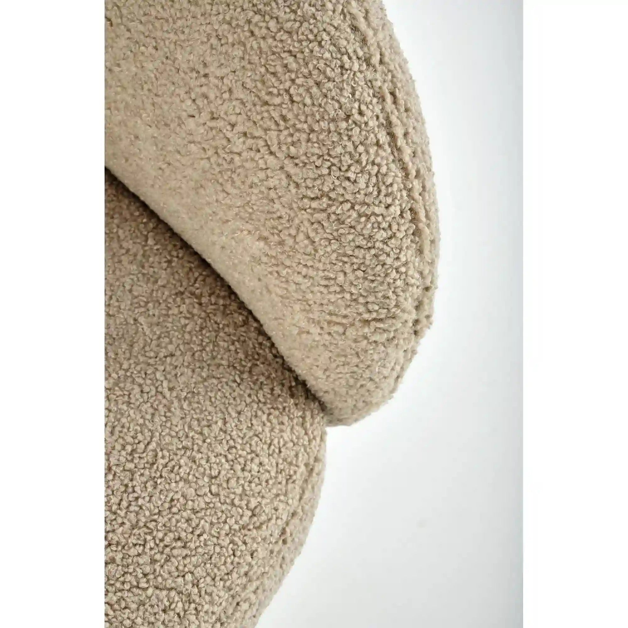 Scaun rotativ K498, cappuccino/negru, stofa buclata/metal, 64x63x90 cm