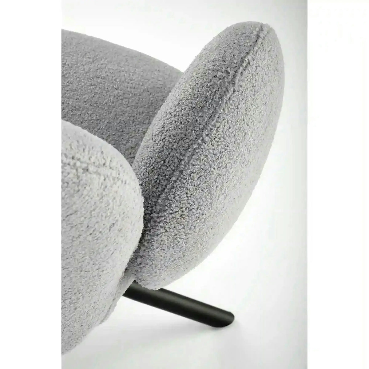 Scaun rotativ K498, gri, stofa/metal, 64x63x90 cm