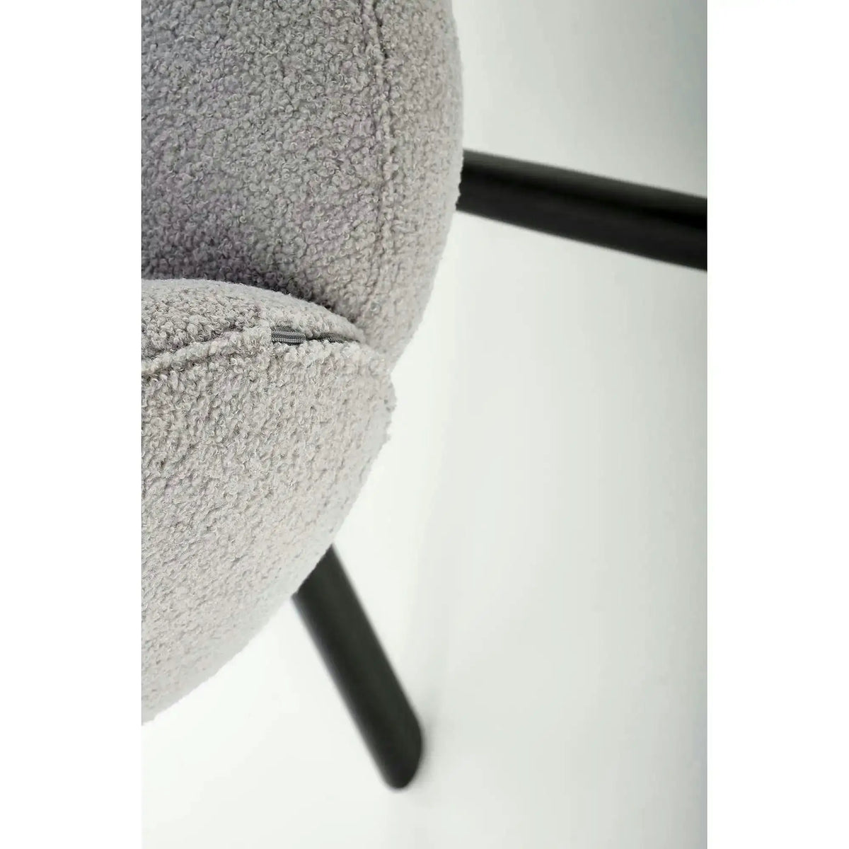 Scaun rotativ K498, gri, stofa/metal, 64x63x90 cm