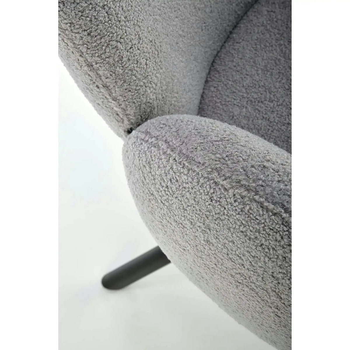 Scaun rotativ K498, gri, stofa/metal, 64x63x90 cm