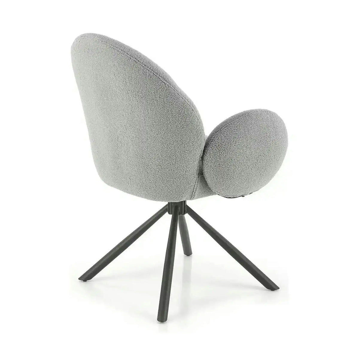 Scaun rotativ K498, gri, stofa/metal, 64x63x90 cm