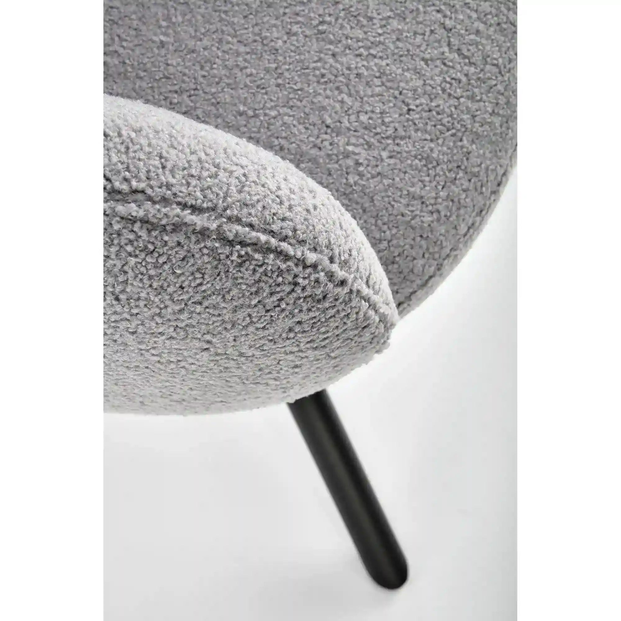 Scaun rotativ K498, gri, stofa/metal, 64x63x90 cm