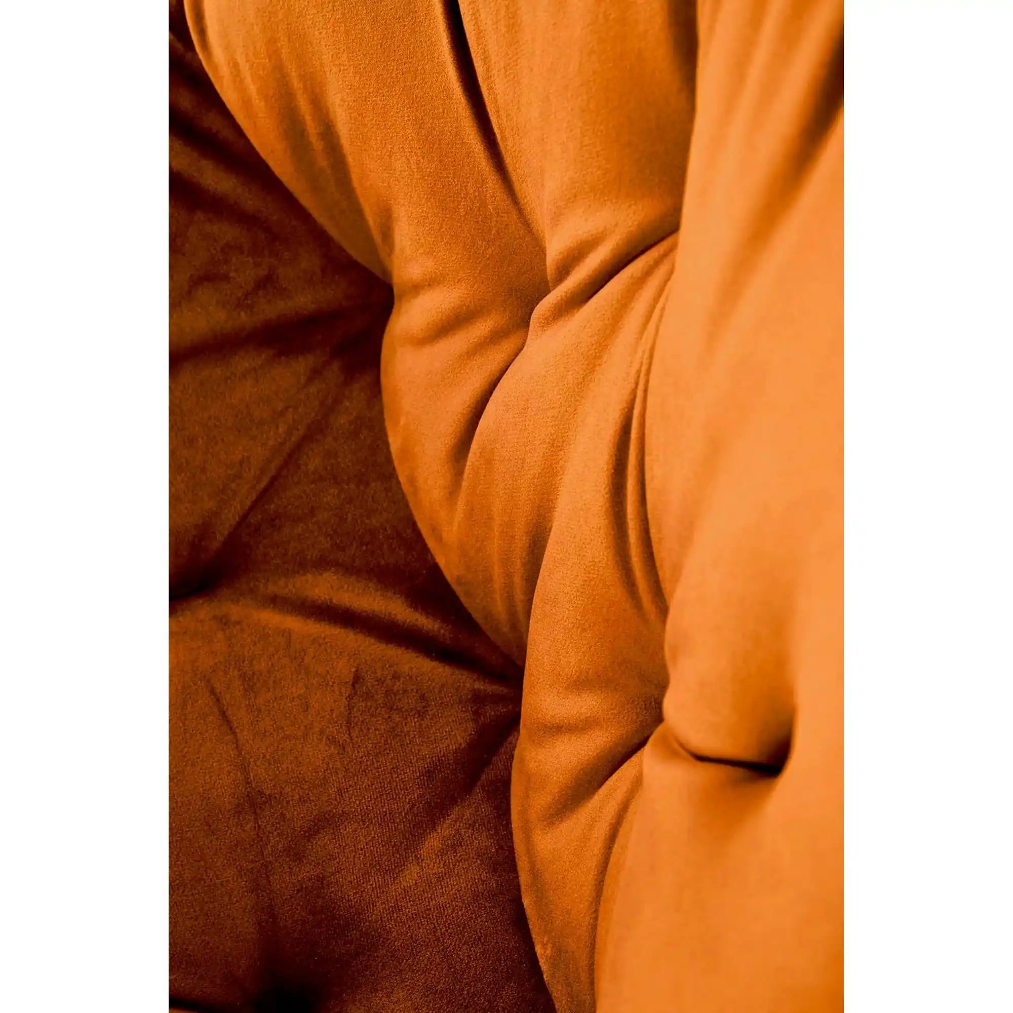 Scaun rotativ K519, caramiziu/negru, stofa catifelata/metal, 54x63x86 cm