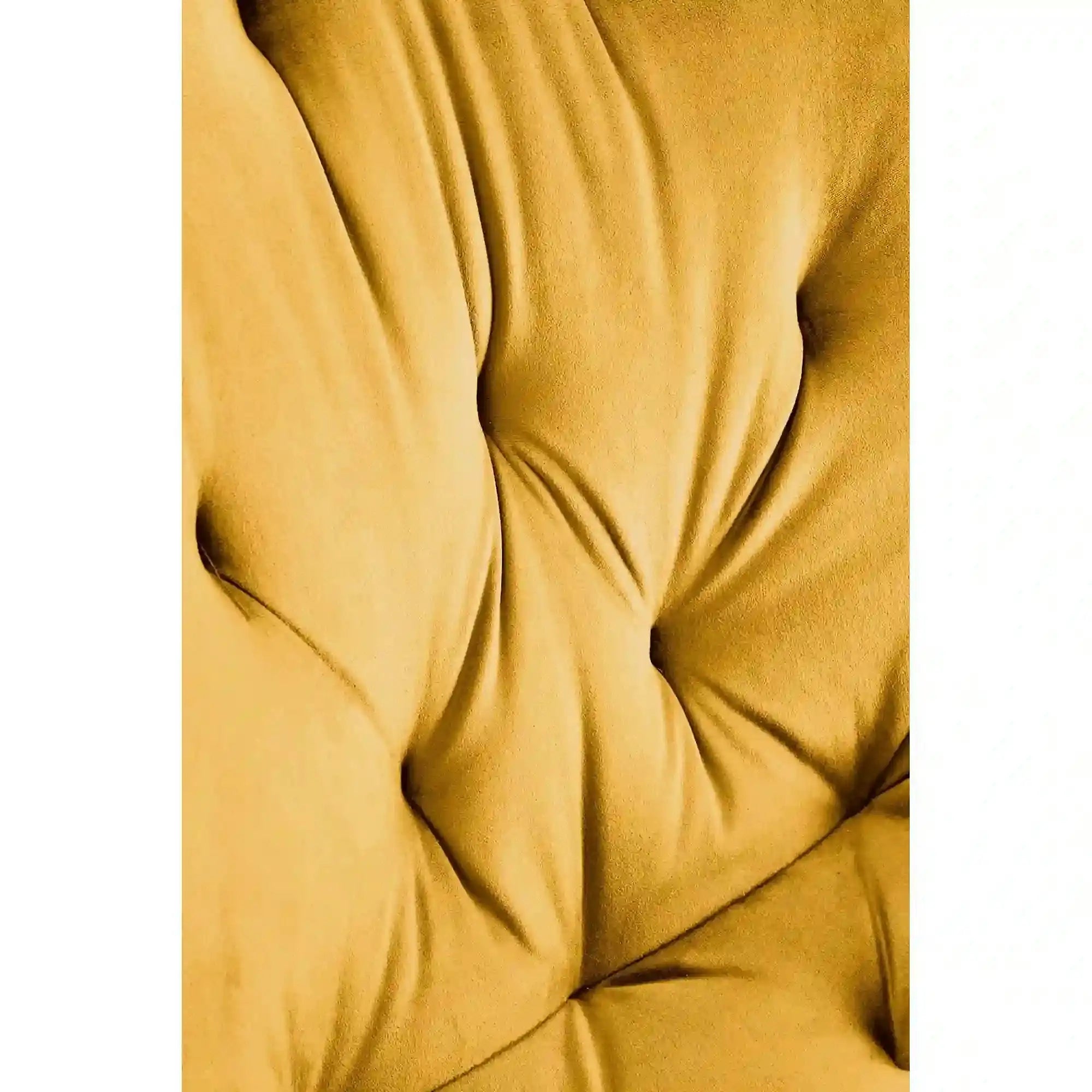 Scaun rotativ K519, galben/negru, stofa catifelata/metal, 54x63x86 cm