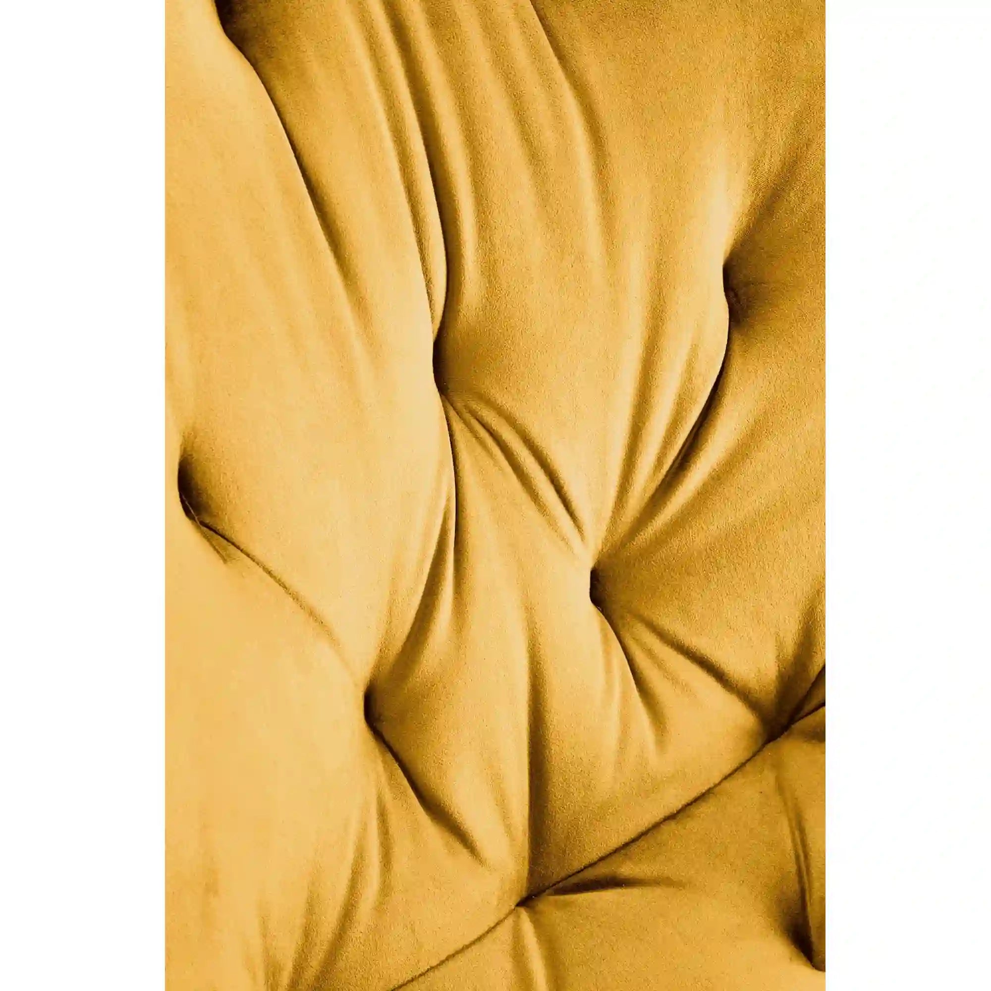 Scaun rotativ K519, galben/negru, stofa catifelata/metal, 54x63x86 cm