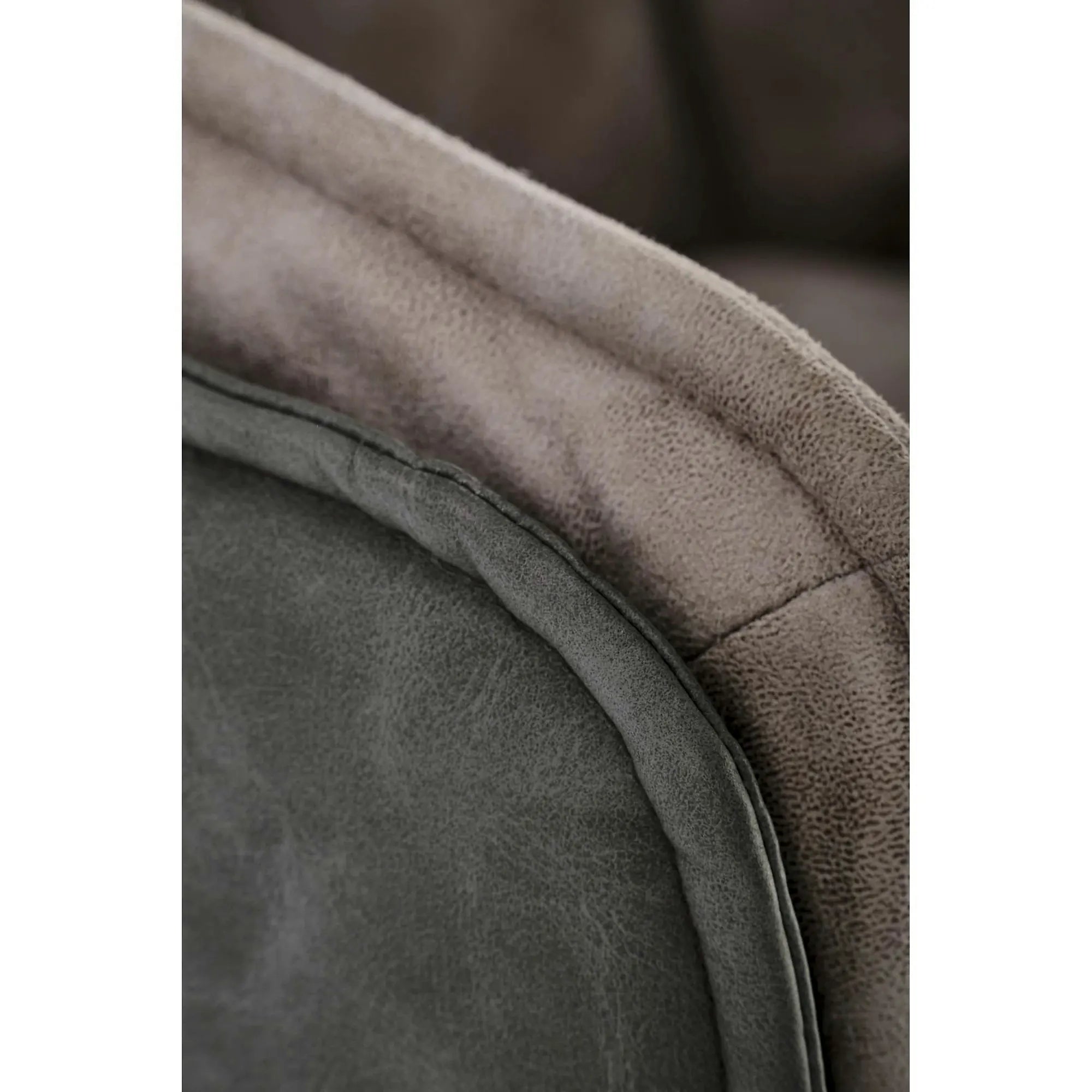 Scaun rotativ K523, gri/negru, stofa/piele ecologica, 61x61x85 cm