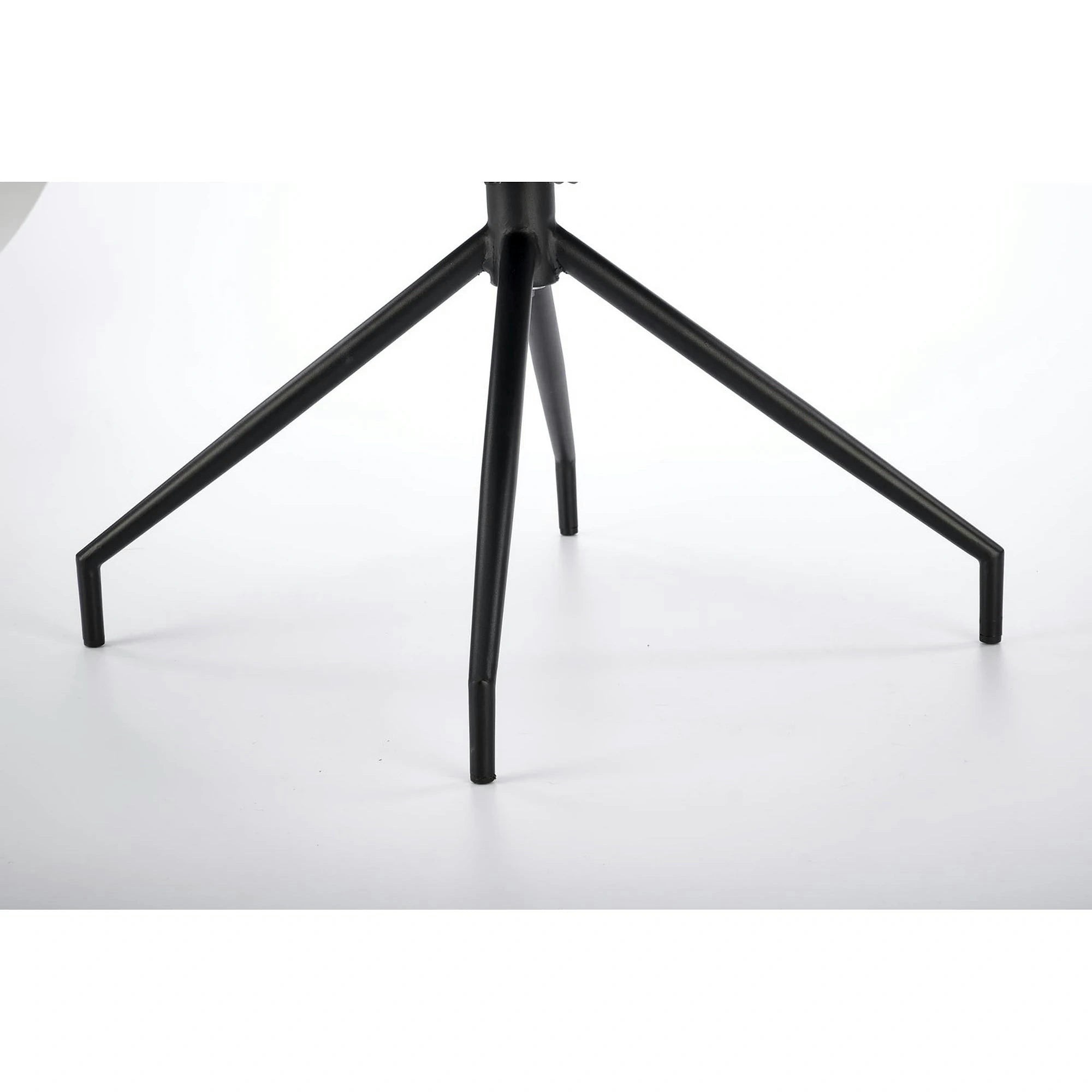 Scaun rotativ K523, gri/negru, stofa/piele ecologica, 61x61x85 cm