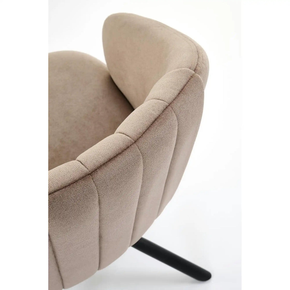 Scaun rotativ K533, cappuccino/negru, stofa clasica/metal, 57x60x80 cm