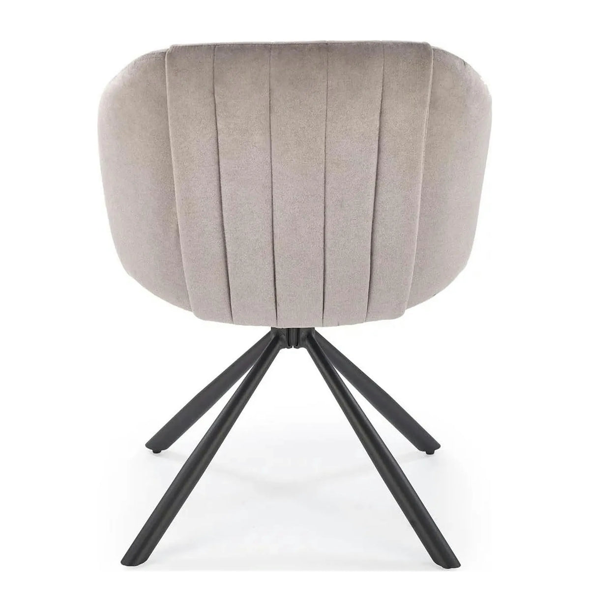 Scaun rotativ K533, gri/negru, stofa clasica/metal, 57x60x80 cm