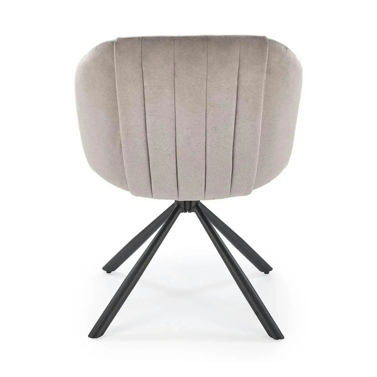Scaun rotativ K533, gri/negru, stofa clasica/metal, 57x60x80 cm