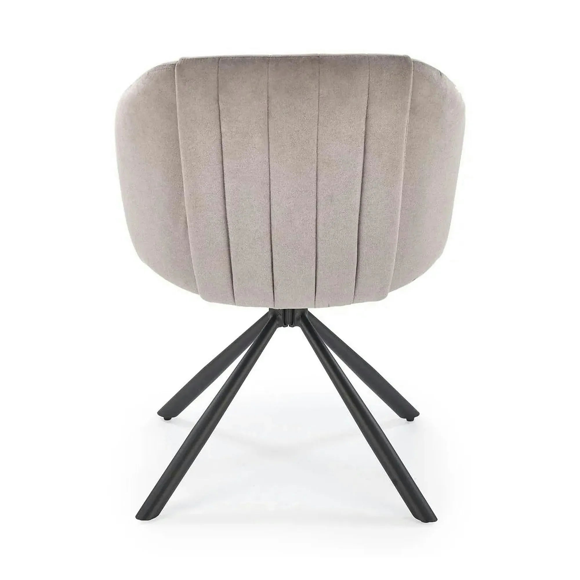 Scaun rotativ K533, gri/negru, stofa clasica/metal, 57x60x80 cm