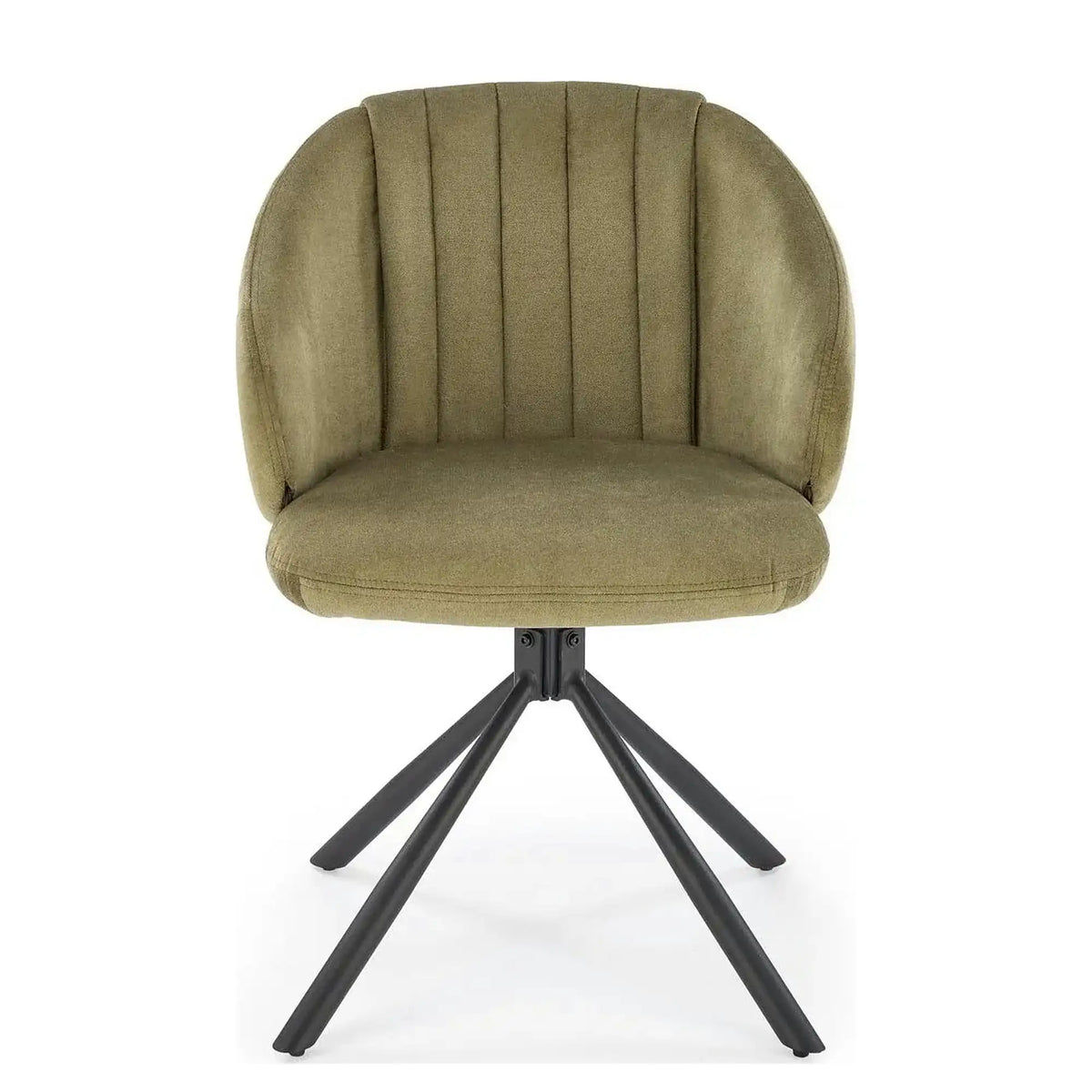 Scaun rotativ K533, verde/negru, stofa clasica/metal, 57x60x80 cm