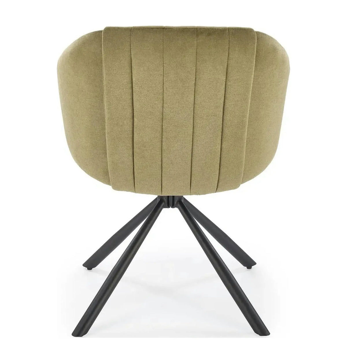 Scaun rotativ K533, verde/negru, stofa clasica/metal, 57x60x80 cm