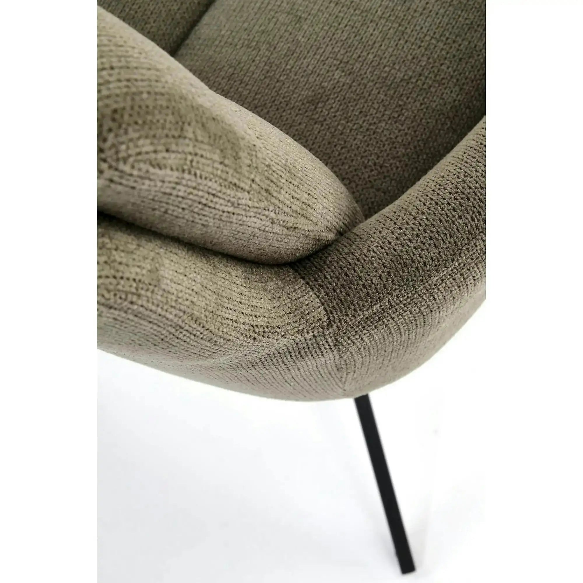 Scaun rotativ K536, verde/negru, stofa clasica/metal, 62x68x85 cm