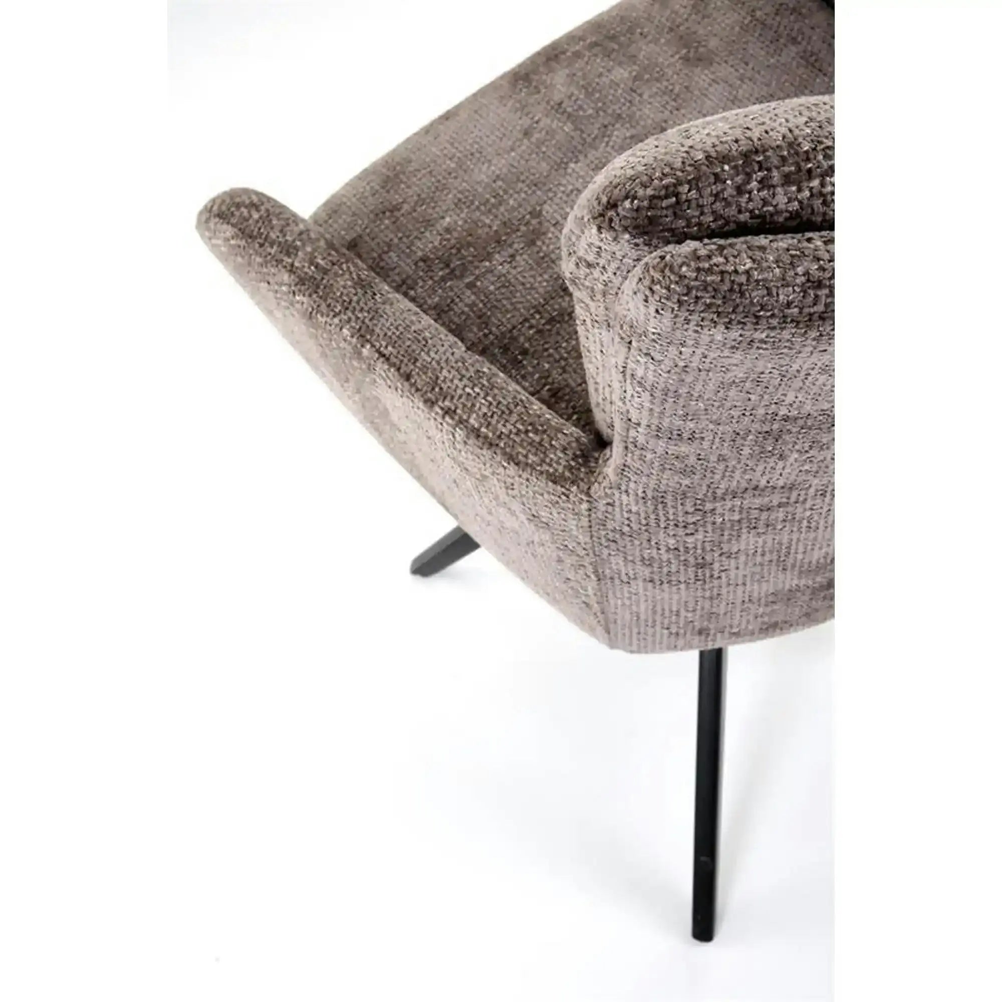 Scaun rotativ K540, gri/negru, stofa/metal, 60x63x89 cm
