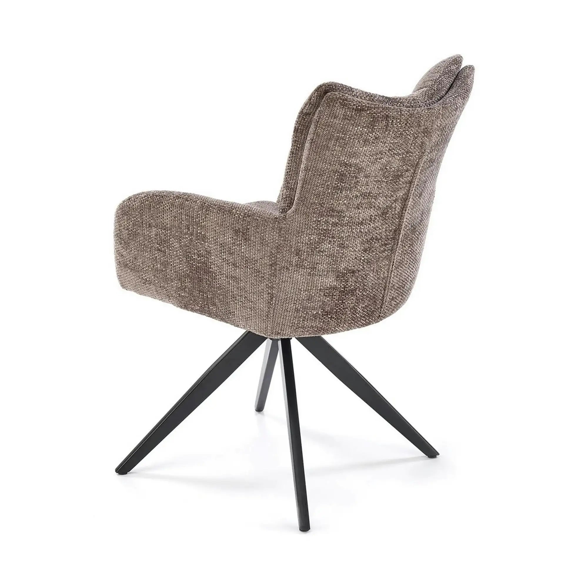 Scaun rotativ K540, gri/negru, stofa/metal, 60x63x89 cm