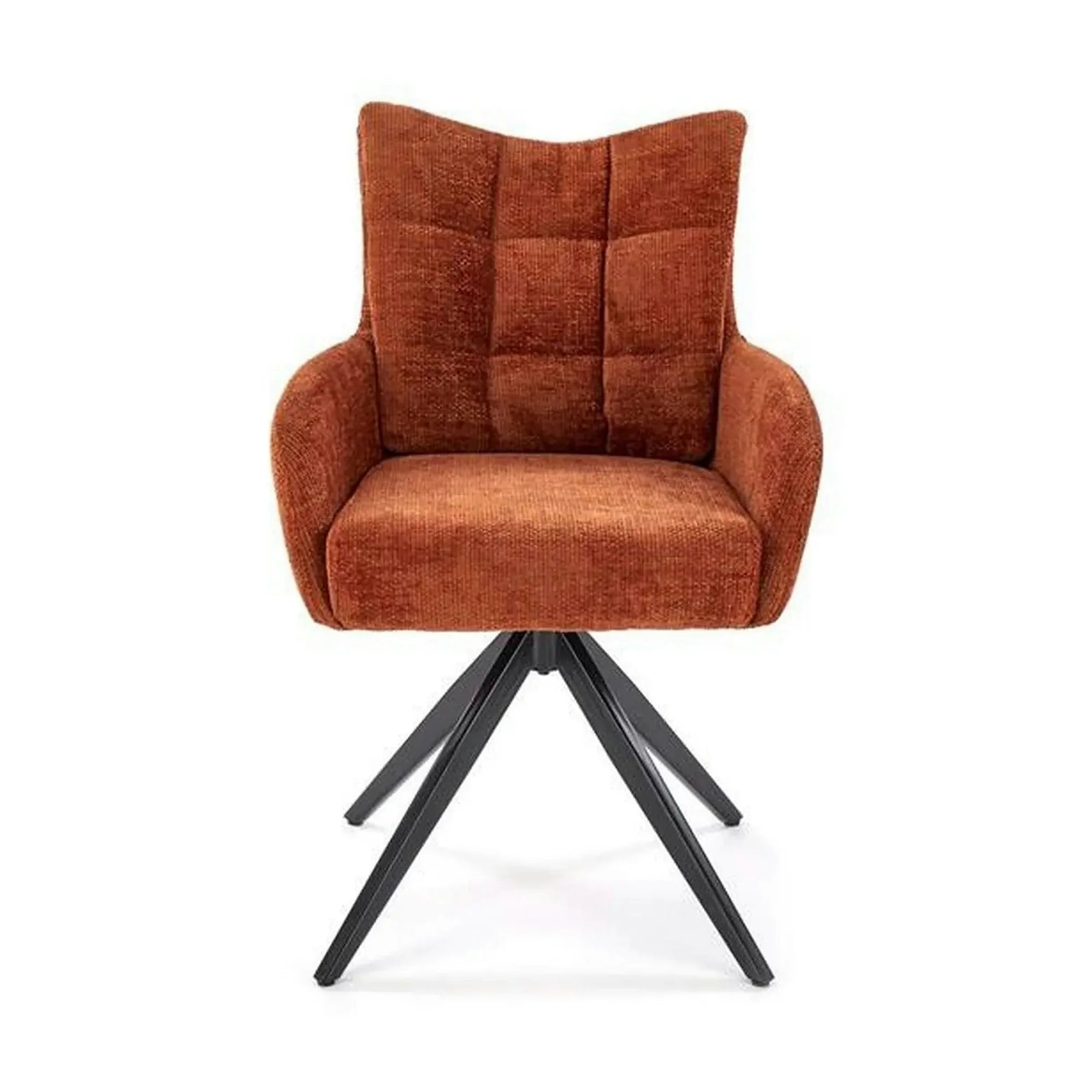 Scaun rotativ K540, scortisoara/negru, stofa clasica/metal, 60x63x89 cm